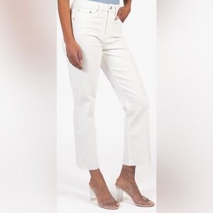 Just USA Hem Detail Straight Jeans